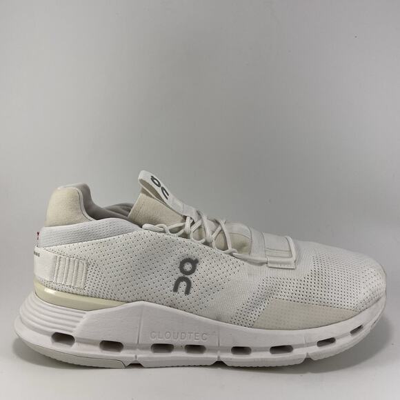 On Cloud Cloudnova Running Shoes Womens Size 10 Low Top White Athletic Sneaker - Picture 1 of 10